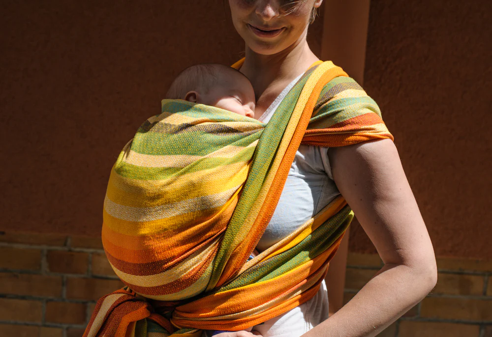 echarpe-de-portage-girasol-alegria-fusion-de-oro-etoiles-en-portage.,